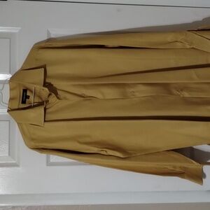 Murano long sleeve button down shirt XL Mustard yellow